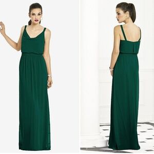 After Six Bridesmaids Style Dress- Hunter Green